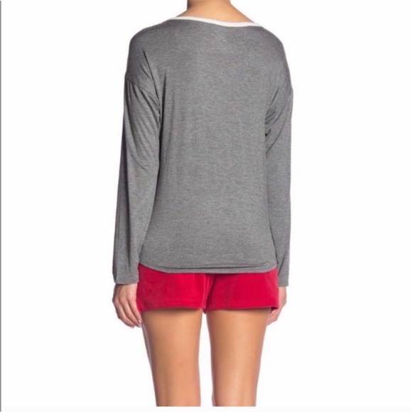 NWT Juicy Couture PJ Set Christmas Pajamas in Red Gray White - Picture 14 of 14